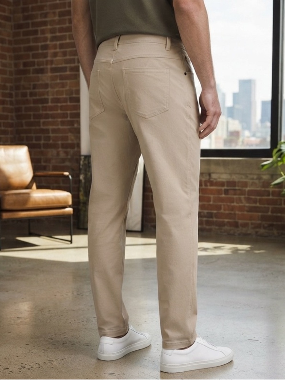 NWT MENS LULULEMON ABC Classic-Fit Pant
Size 42” x 34" Warpstreme Jeans